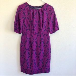 Banana Republic Purple Printed Dress EUC size 0